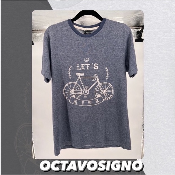 EUC Octavosigno Bicycle Graphic Tee Shirt - Picture 1 of 6